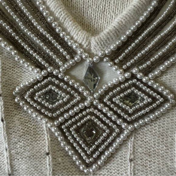 Vintage 1980’s Premier Designer Collection Silk & Angora Sweater Large - Picture 7 of 8